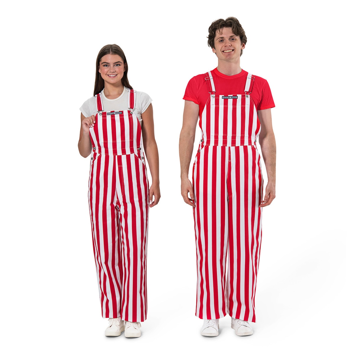 Red/White Striped Game Bibs Adult O